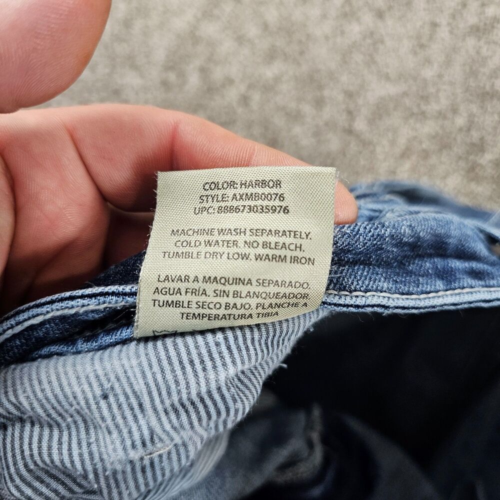 TK Axel Jeans Mens 37x31 Blue Slim Bootcut Cowboy Western Distressed Workwear - Picture 7 of 14